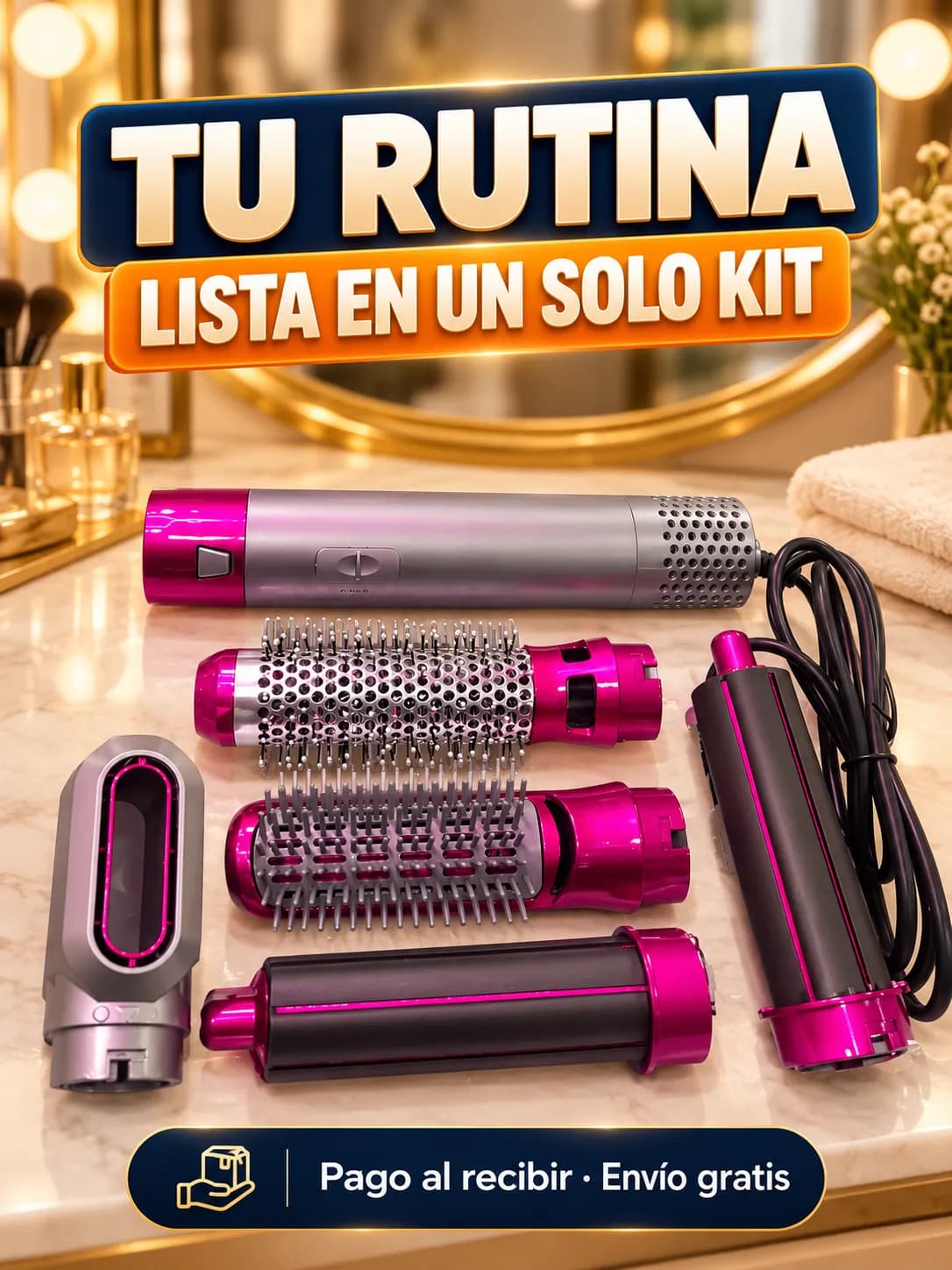 Kit de cepillo 5 en 1 con pago al recibir y envío gratis