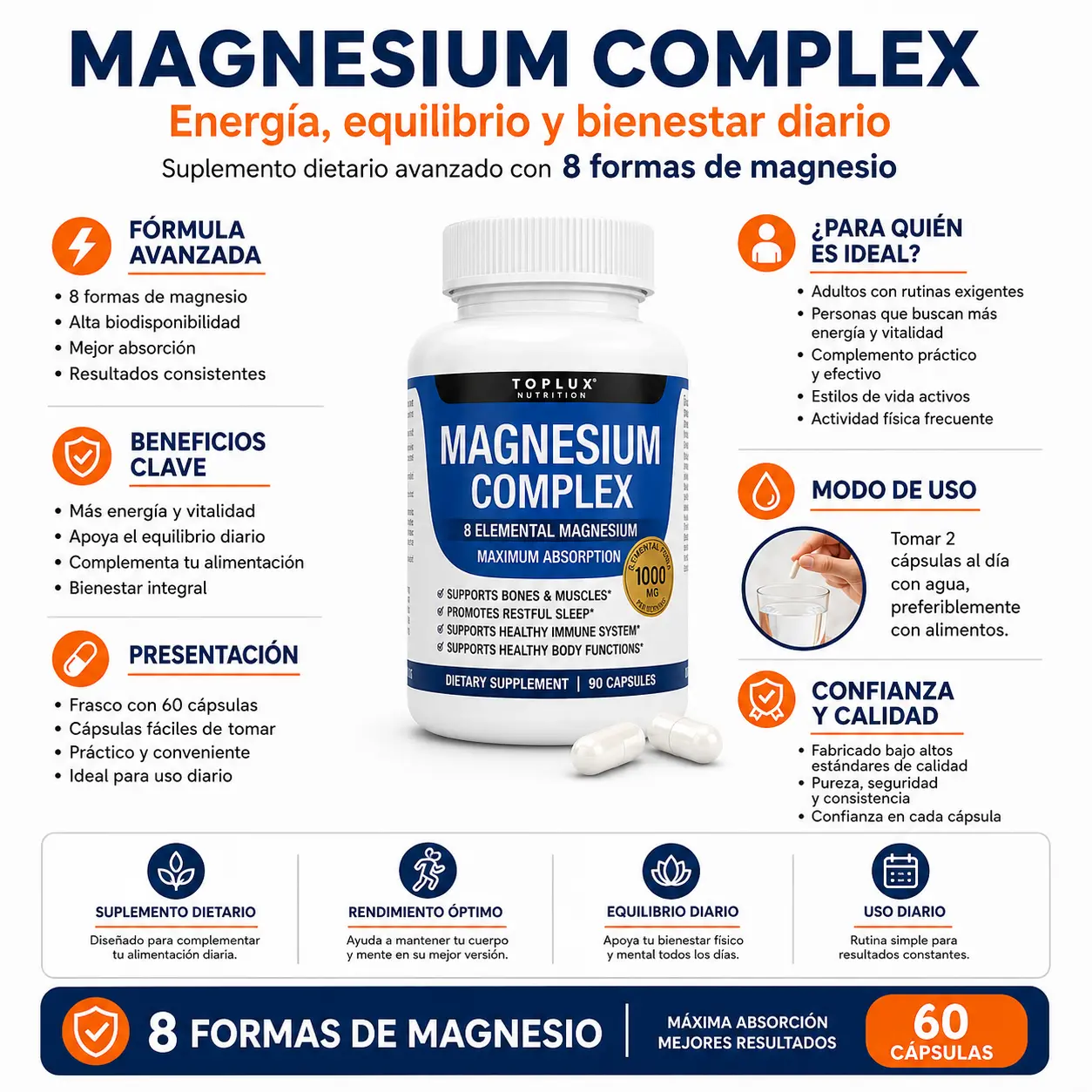 Magnesio Complex — especificaciones
